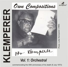 ARC-WU 149 Klemperer Compositions Vol.1: Orchestral